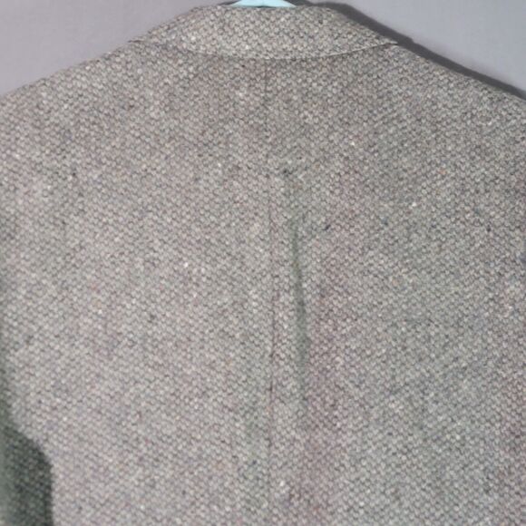 Vintage Levis Strauss Wool Tweed Blazer Lg Sports Coat Elbow Patches Herringbone - Picture 15 of 16